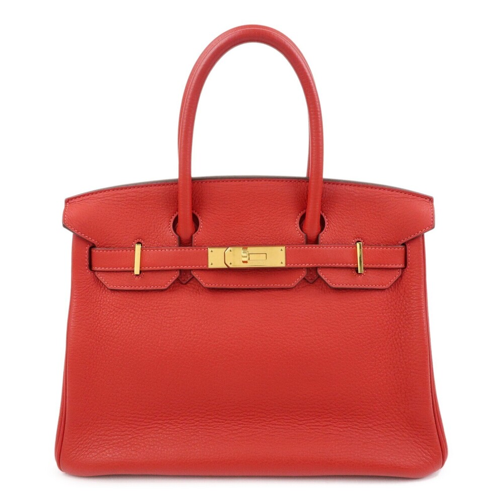 Hermes Birkin Red Togo with Gold Hardware 30